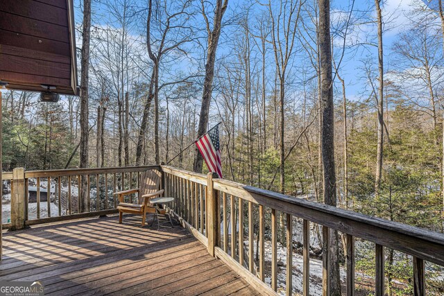 view of deck