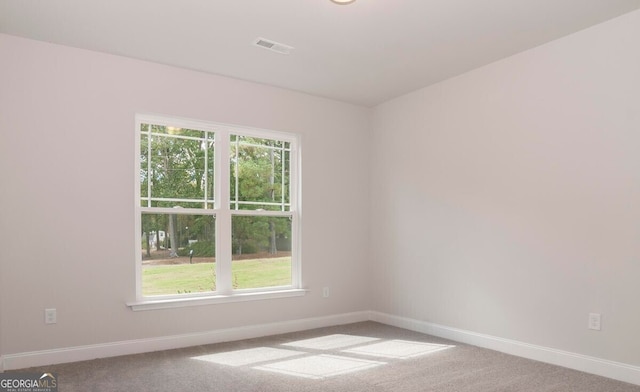 view of carpeted empty room