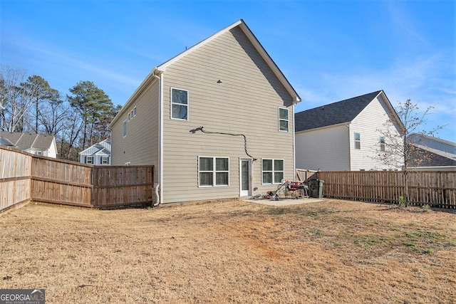 9004 Jim Purcell Dr, Covington, GA 30014 - rear view of property with a patio and a fenced backyard