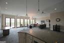 kitchen featuring open floor plan