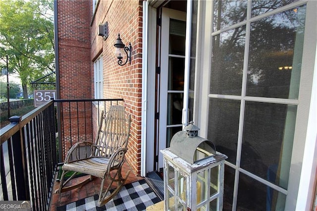 view of balcony