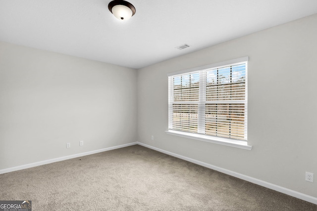 view of carpeted empty room