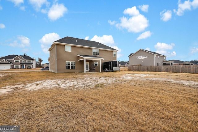 view of rear view of property