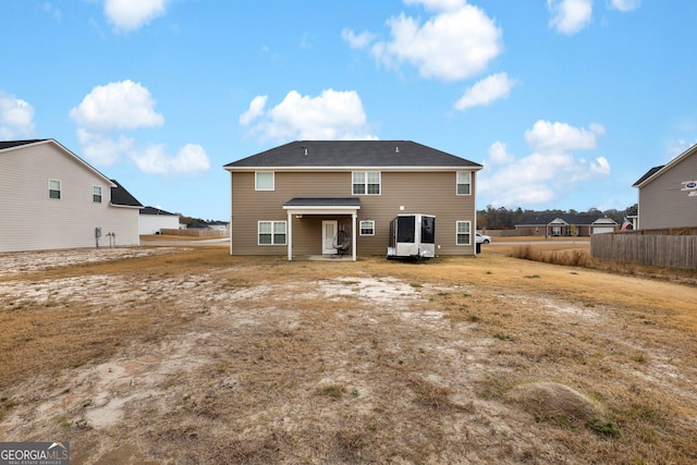 view of back of property