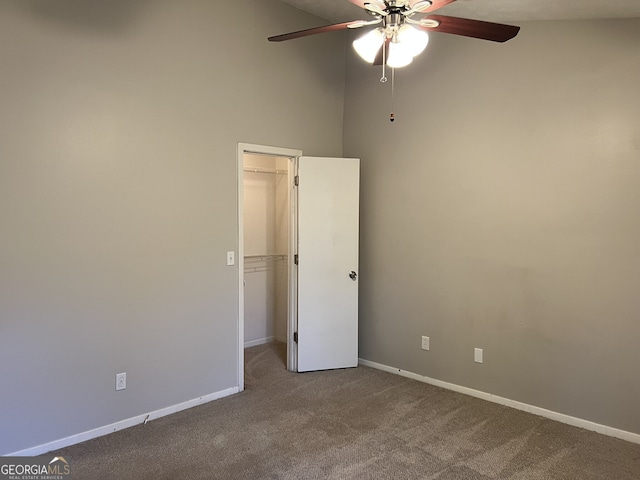 6268 Marbut Farms Trl, Lithonia, GA 30058 - carpeted spare room featuring ceiling fan and baseboards