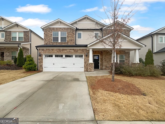 view of front of home featuring a garage