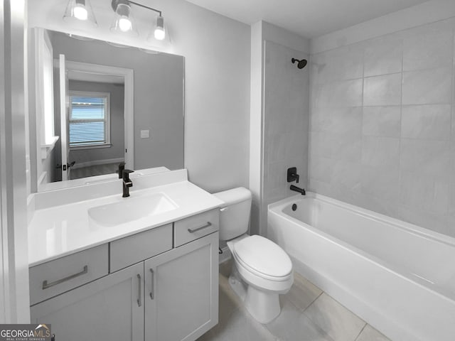 422 Mcdaniel Pl, Canton, GA 30115 - full bath with vanity, tub / shower combination, and tile patterned floors