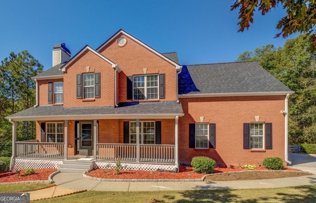 front of property with covered porch