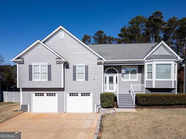 1103 Etowah Valley Ln, Woodstock, GA 30189 - split foyer home with a garage and a front lawn