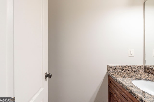 bathroom featuring vanity