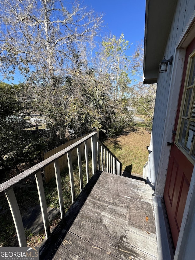 view of wooden terrace