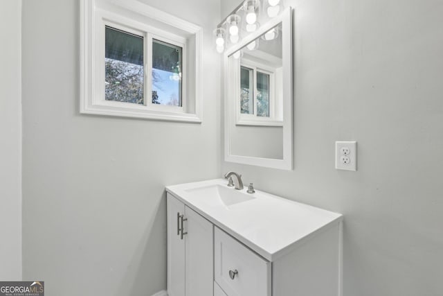 bathroom featuring vanity