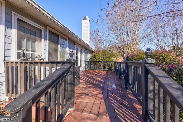 view of wooden terrace