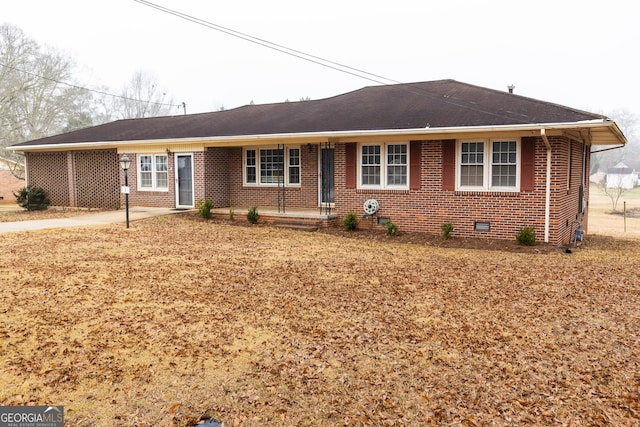 view of ranch-style home