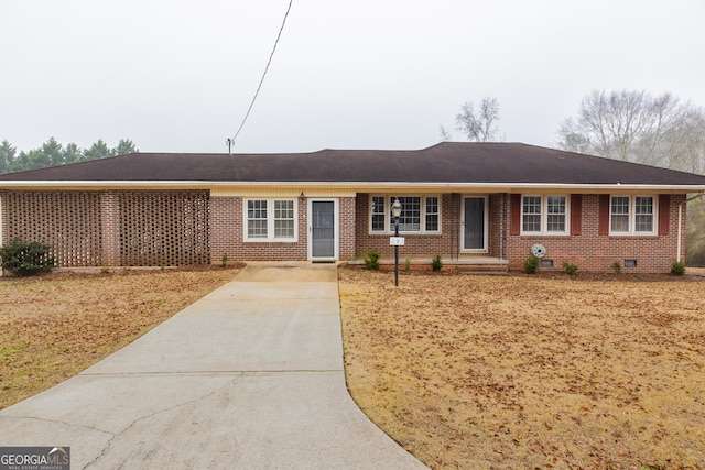 view of ranch-style house