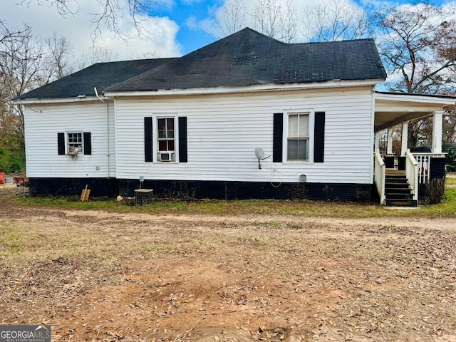 view of side of property