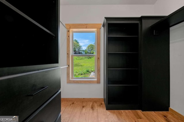 entryway with light hardwood / wood-style flooring