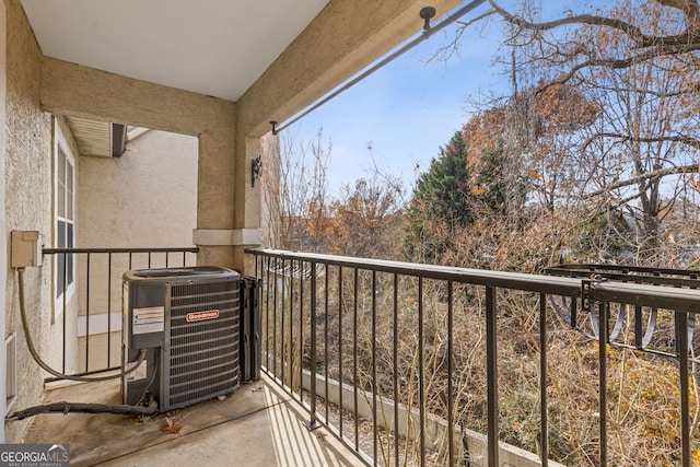 balcony with central AC