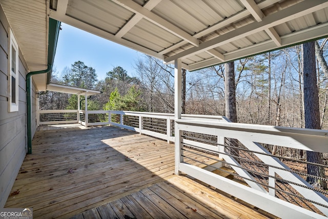 view of deck