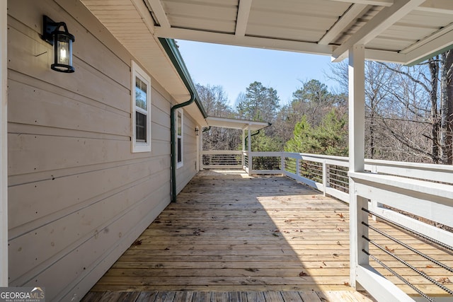 view of wooden terrace