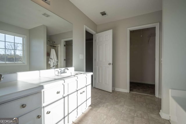 bathroom featuring vanity