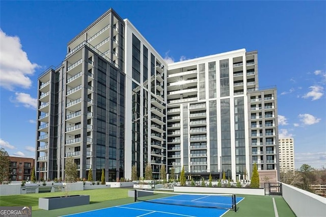 view of tennis court