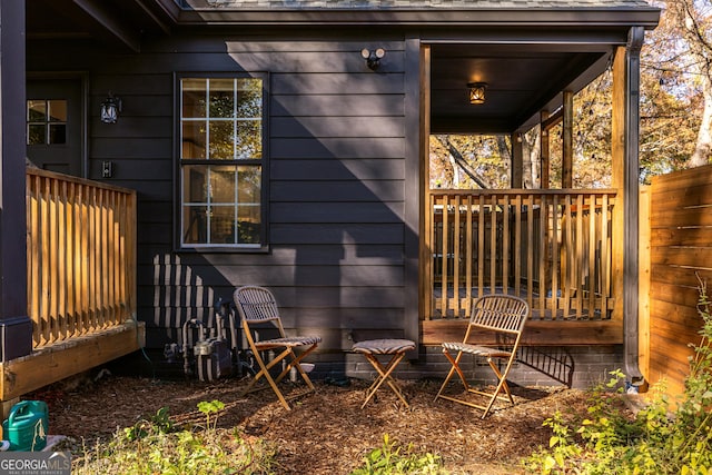 view of wooden terrace