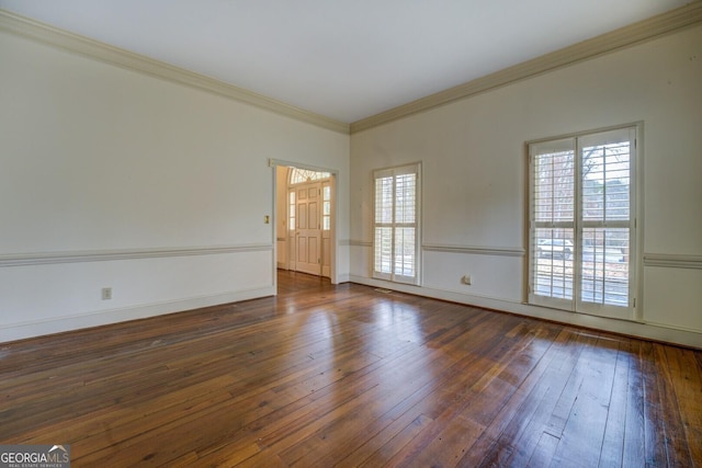 entrance foyer with dark hardwood / wood-style floors