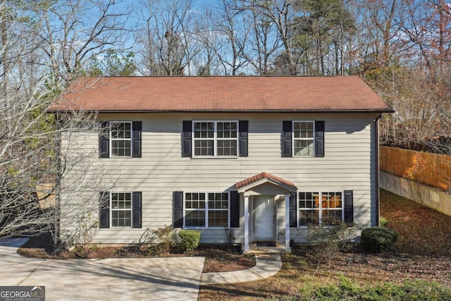 view of colonial inspired home