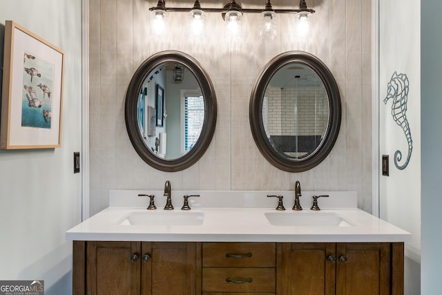 bathroom featuring vanity