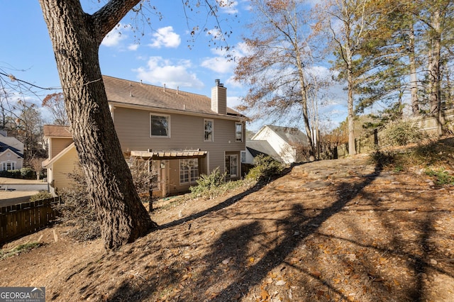 view of rear view of property