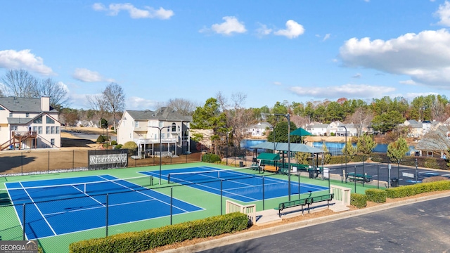 view of tennis court