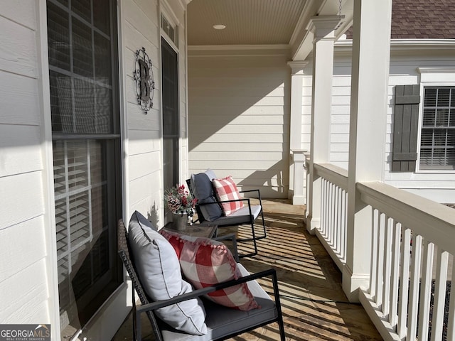 view of balcony