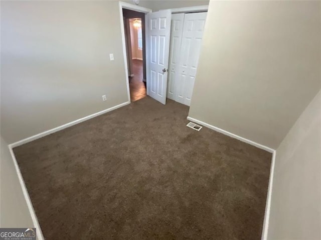 view of carpeted empty room