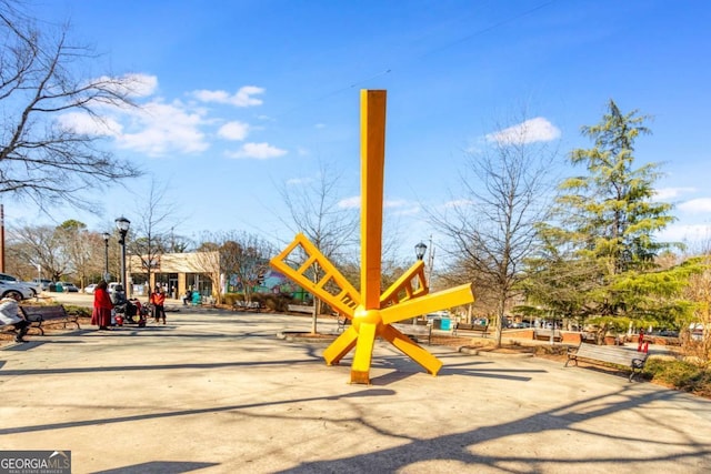 view of jungle gym