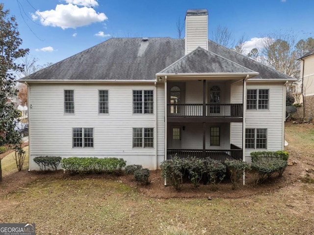 view of rear view of property