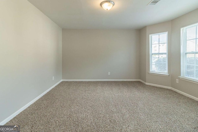 view of carpeted empty room