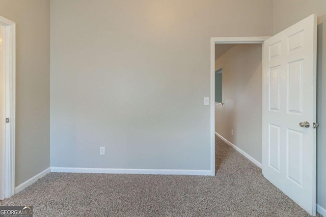 view of carpeted empty room