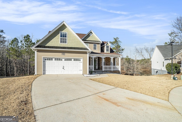 view of front of home with a porch