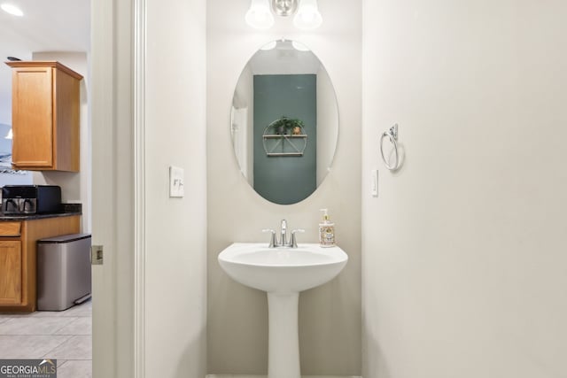 bathroom featuring tile patterned flooring