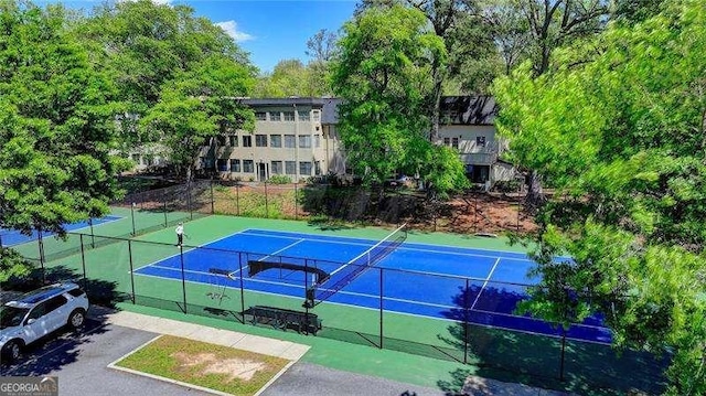 view of tennis court