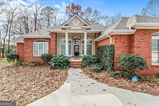 view of front of home featuring a porch