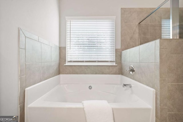 bathroom with a bathing tub