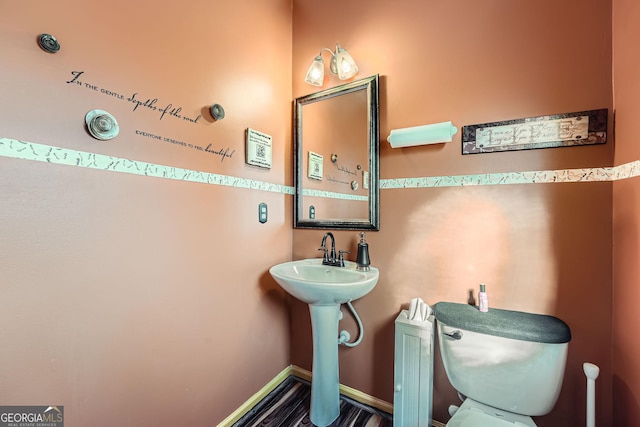 bathroom with toilet