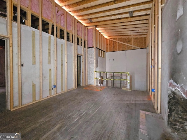 miscellaneous room with hardwood / wood-style floors