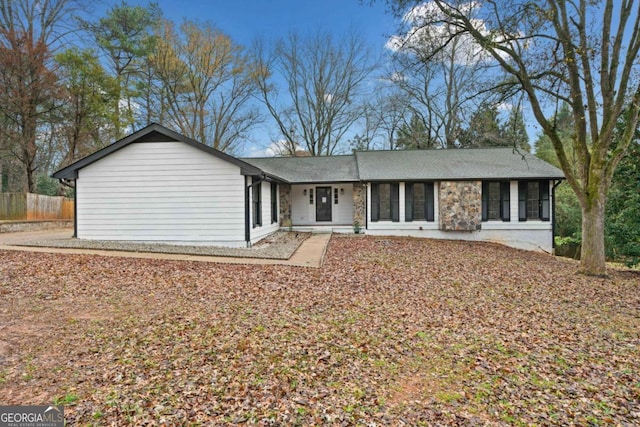 view of ranch-style home