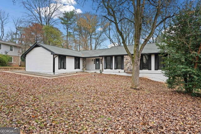 view of ranch-style house