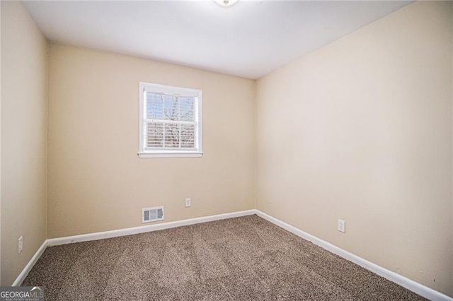 view of carpeted empty room