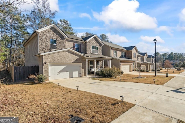 view of front of home featuring a garage