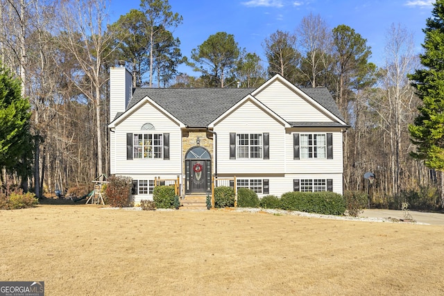 view of bi-level home